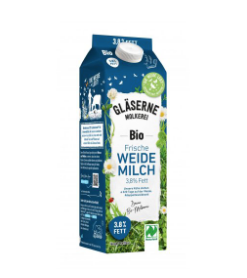 Vollmilch Weidemilch ESL, Karton 3,8% 1Ltr
