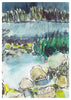 Postkarte Kunstdruck Gruß aus der Mecklenburgischen Schweiz 1