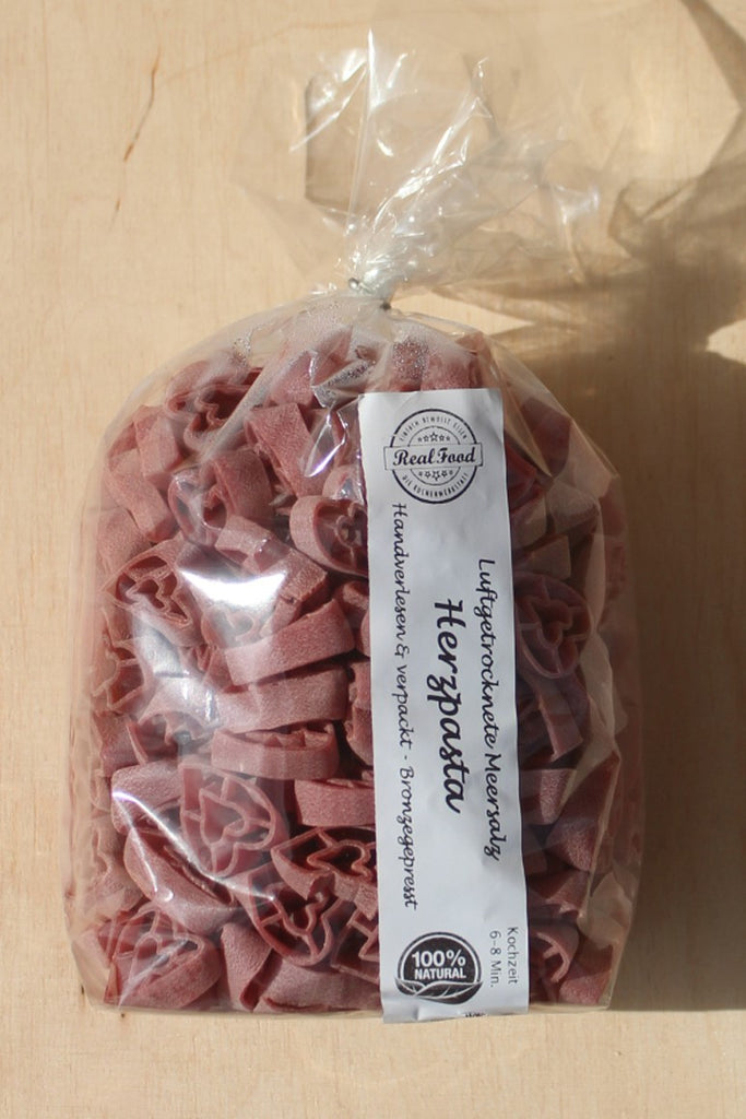 Luftgetrocknete Rotwein Rote Beete Herzpasta 400g