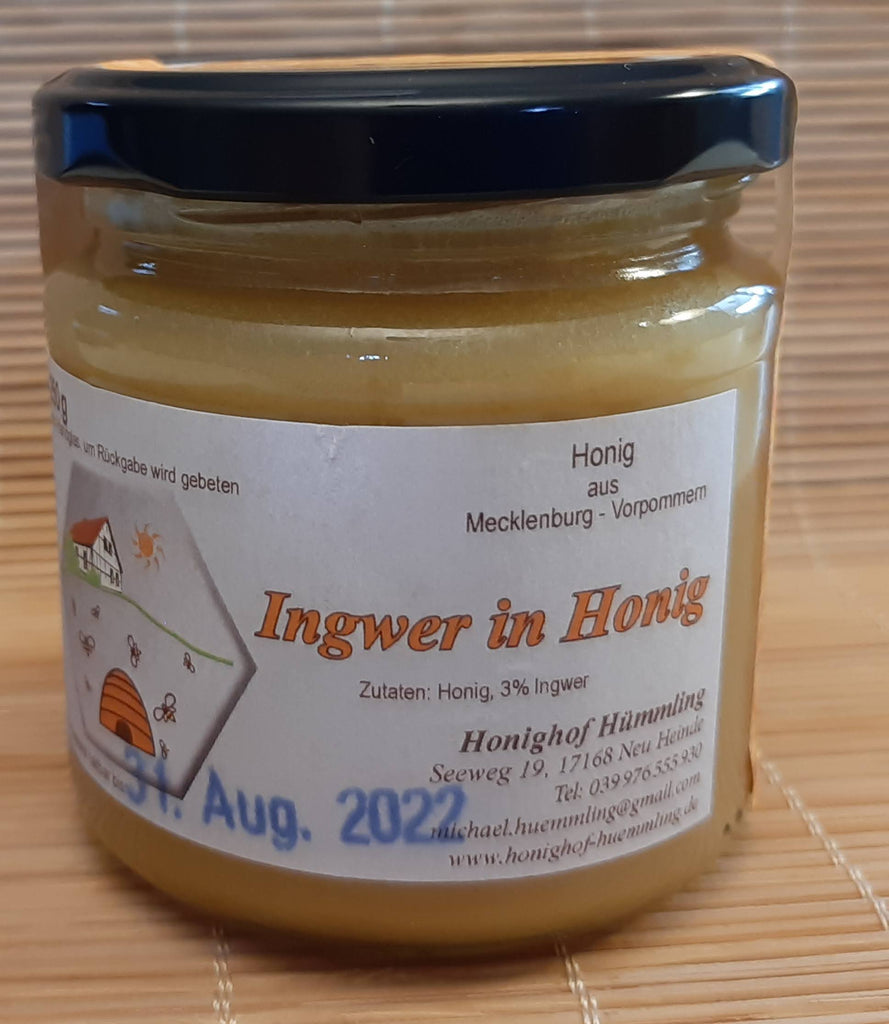 Ingwer in Honig 250 g Twist off Glas